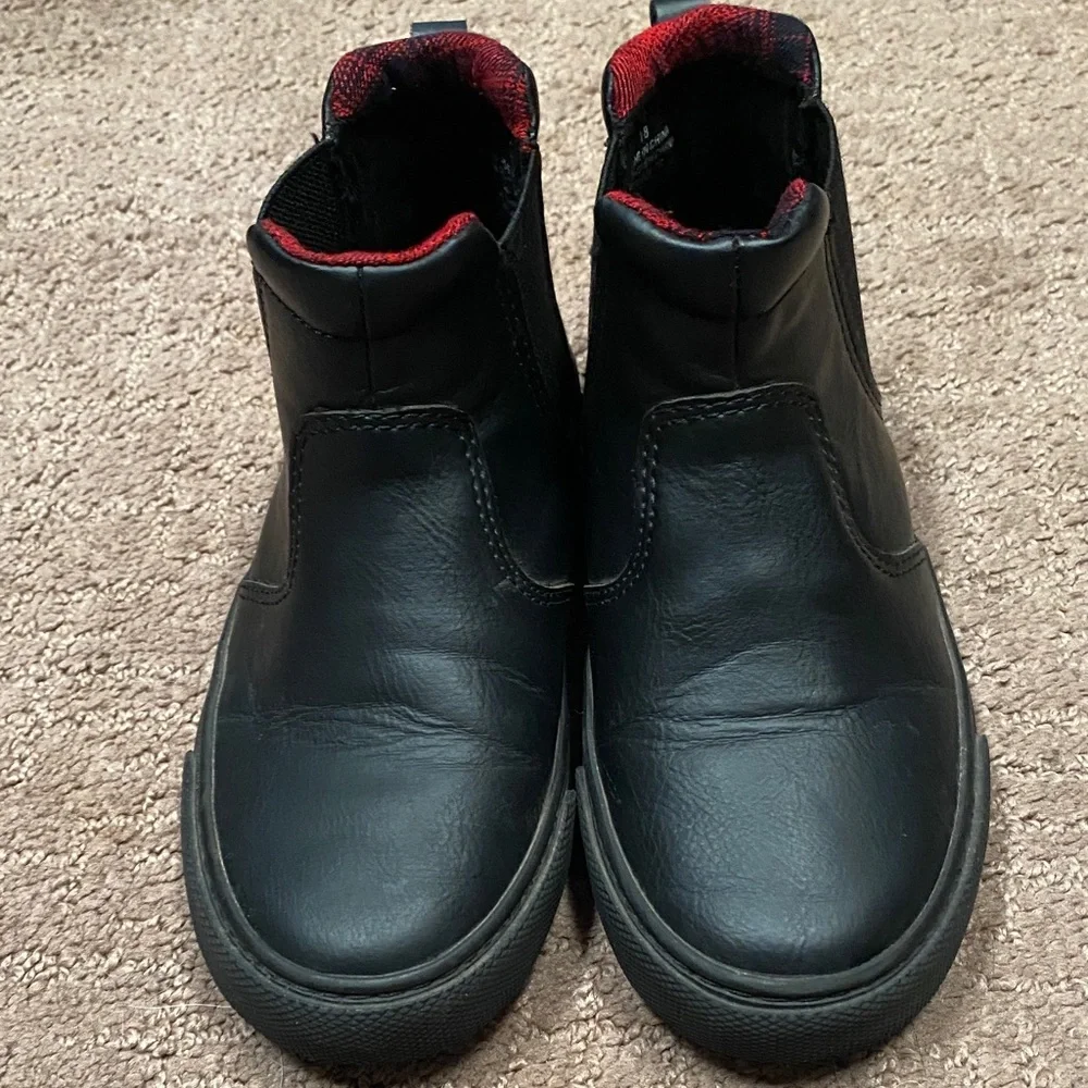 Boy’s Old Navy Black Sneaker Size 12 Chunky Chelsea  Boots School Play Casual
